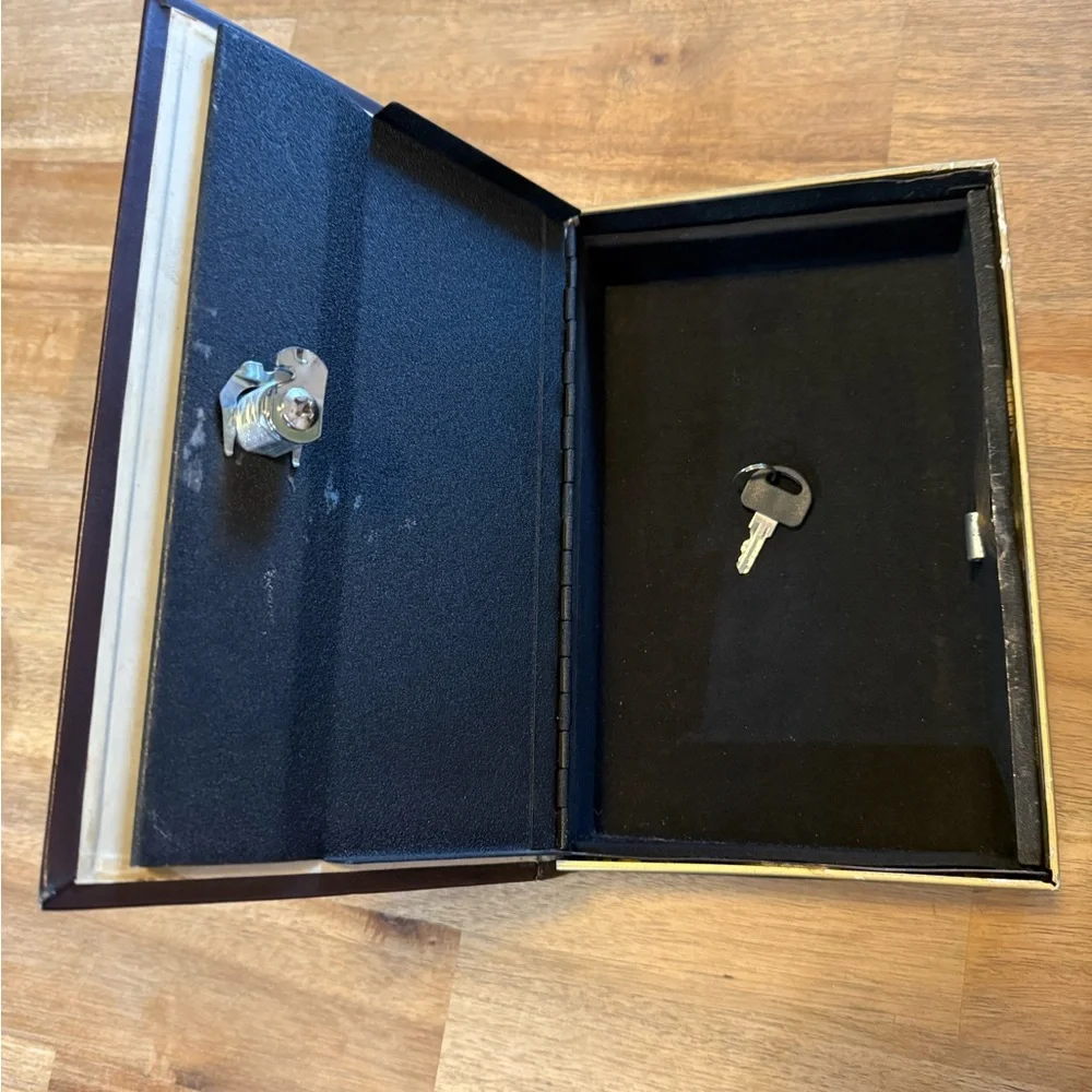 Brown & Gold Dictionary Safe Box